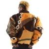 Pelle Pelle Mens Abstract Brown Wool Jacket