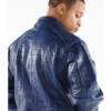 Pelle Pelle Mens Blue Leather Jacket