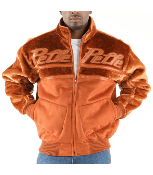 Pelle Pelle Mens Brown Pure Wool Jacket