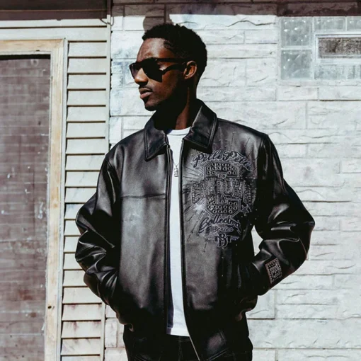 Pelle Pelle Men's Chi-Town Collectors Series Tribute MB 1978 Black Leather Jacket