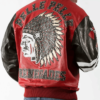 Pelle Pelle Men’s Chief Keef Indian Renegades Fire Red Leather Jacket