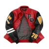 Pelle Pelle Men’s Chief Keef Renegades Red and Black Full Grain Leather Jacket