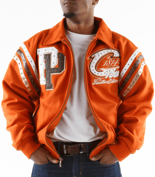 Pelle Pelle Cleveland Tribute Orange Jacket