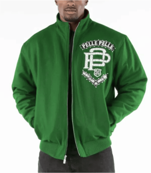 Pelle Pelle Mens Elite Series Green Jacket