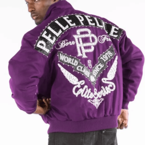 Pelle Pelle Mens Elite Series Light Purple Jacket