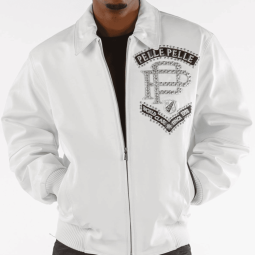 Pelle Pelle Elite Series White Leather Jacket