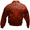 Pelle Pelle Men’s Emblem Red Leather Jacket