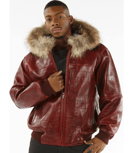 Pelle Pelle Mens Fur Hood Jacket