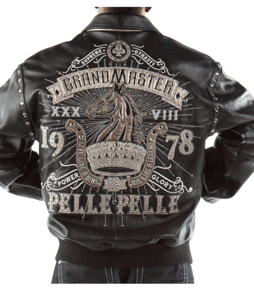 Pelle Pelle Men’s Grandmaster 1978 Black Plush Leather Jacket