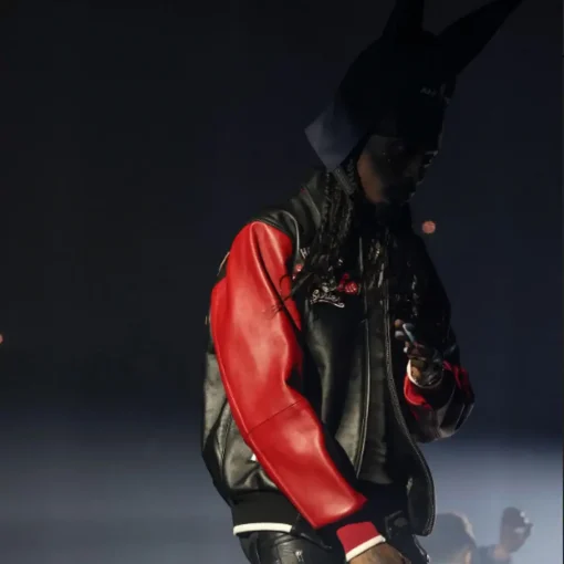 Pelle Pelle Men’s Heritage Series Marc Buchanan 1978 Black and Red Carti Jacket