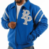Pelle Pelle Mens Blue Detroit 78 Jacket