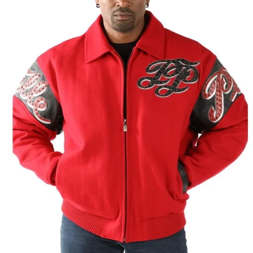 Pelle Pelle Men's MB Legendary Steadfast Panther Red Jacket