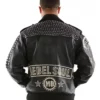Pelle Pelle Mens Nation Rebel Soul Studded Black Pure Leather Jacket