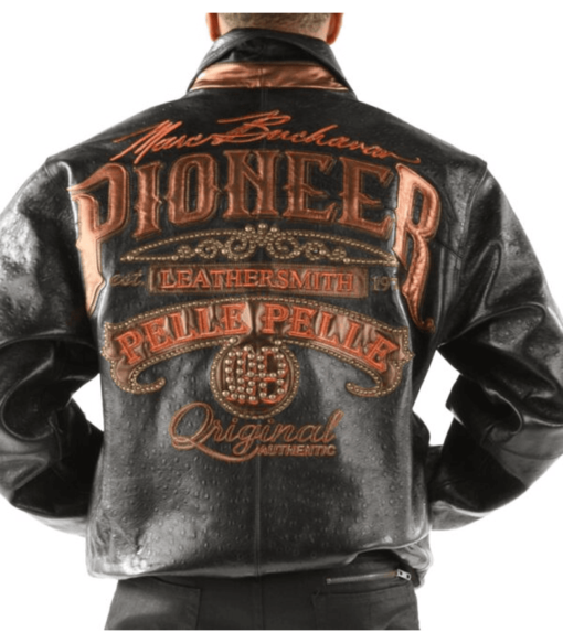 Pelle Pelle Men’s Pioneer Black Leather Jacket