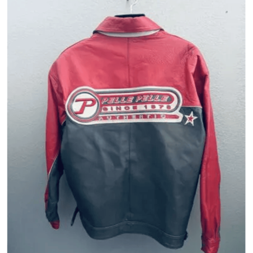 Pelle Pelle Mens Racing Leather Red Jacket
