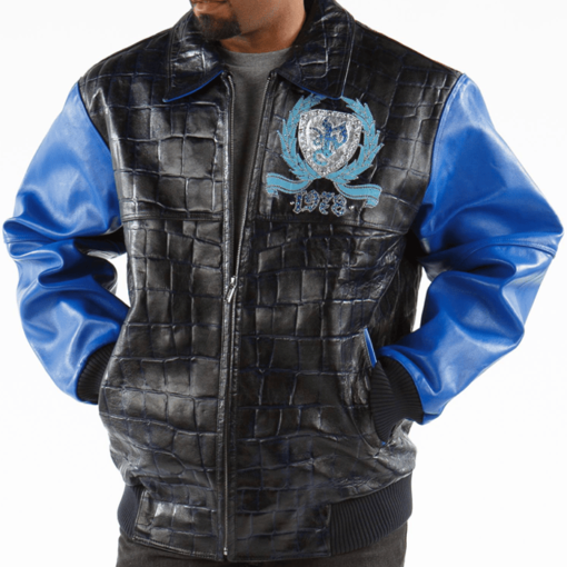 Pelle Pelle Reign Supreme Blue Leather Jacket