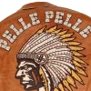 Pelle Pelle Men’s Renegades Brown and Cream Studded Leather Jacket