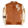 Pelle Pelle Men’s Renegades Chief Keef Brown Studded Leather Jacket