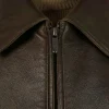 Pelle Pelle Men's Sanded Antique Brown Full grain Leather Jacket