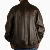 Pelle Pelle Men's Sanded Antique Brown Genuine Leather Jacket