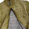 Pelle Pelle NYC Boro Quilted Olive Green Real Leather Jacket