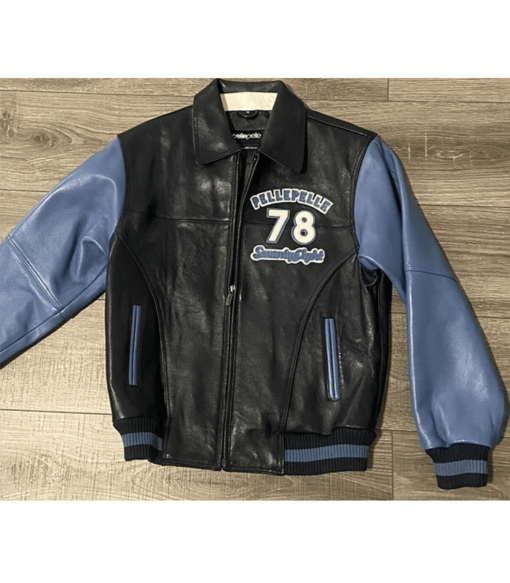 Pelle Pelle Navy Blue 1978 Throwback Leather Jacket