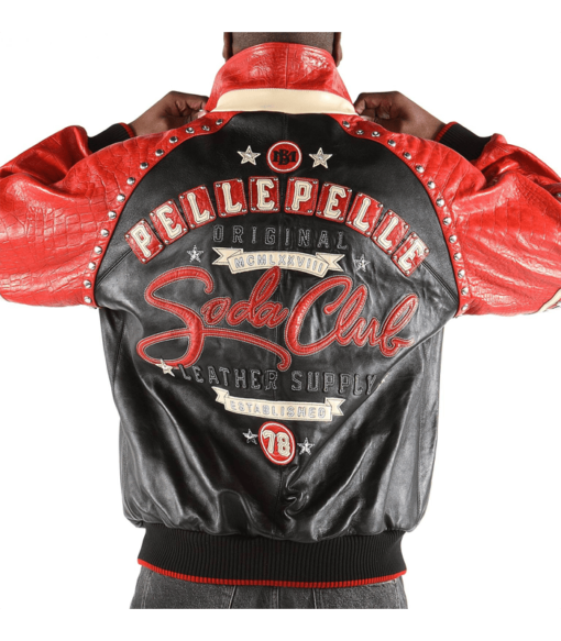 Pelle Pelle New Soda Club Red Leather Jacket
