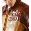 Pelle Pelle New Soda Club Tim Tan Plush Leather Jacket