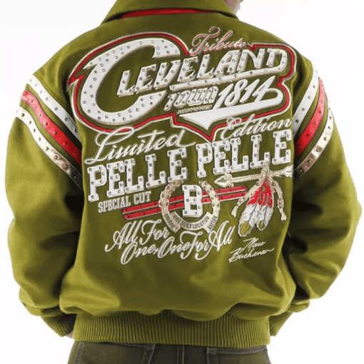 Pelle Pelle Olive Cleveland Tribute Special Cut Jacket