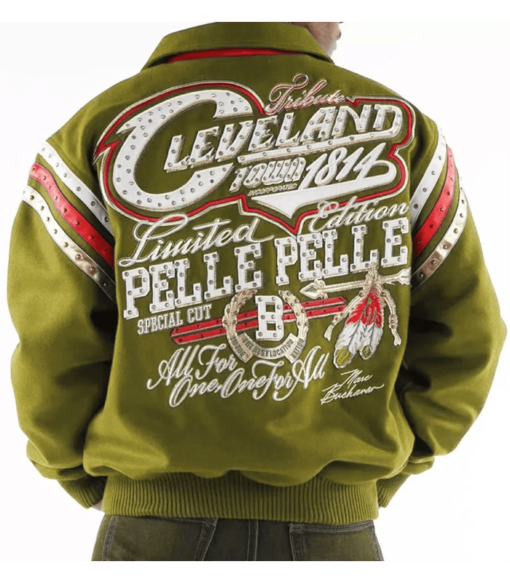 Pelle Pelle Olive Cleveland Tribute Special Cut Jacket