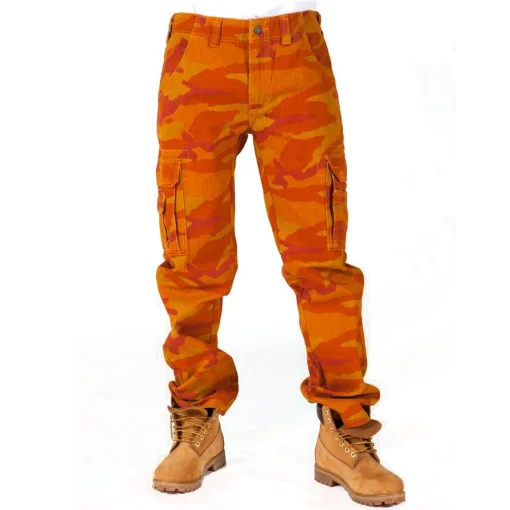 Pelle Pelle Orange Camo Cargo Pant-Copper