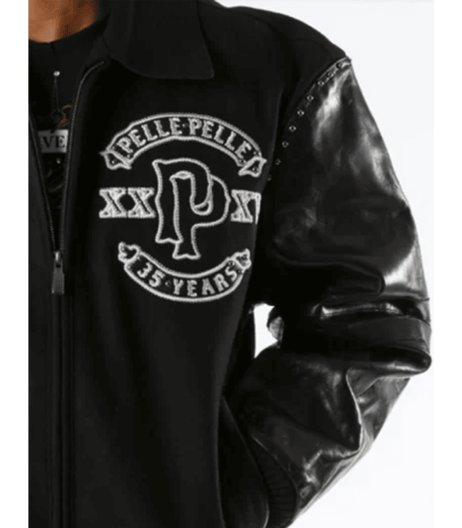Pelle Pelle Panther Wool Black Men’s Jacket