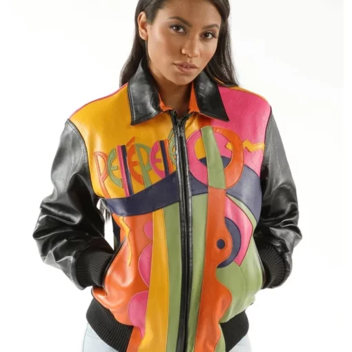 Pelle Pelle Picasso Plush Multicolor Jacket