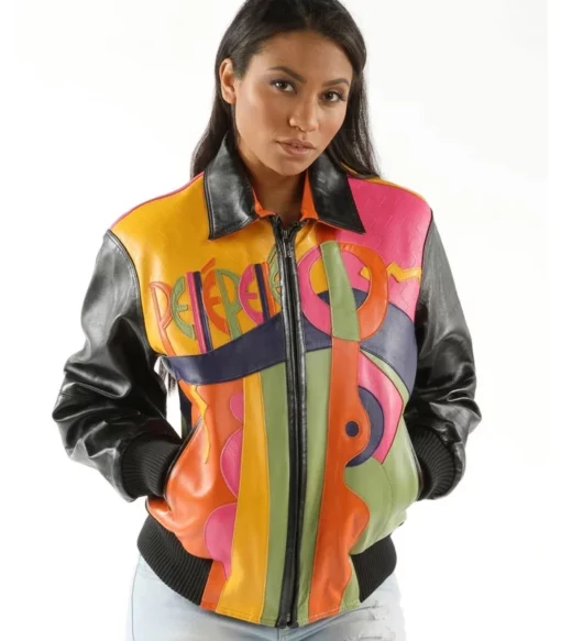 Pelle Pelle Picasso Plush Multicolor Jacket