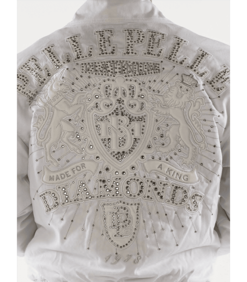 Pelle Pelle Platinum & Diamonds White Twill Jacket
