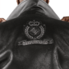 Pelle Pelle Coat Of Arms Fur Collar Black Jacket