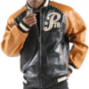 Pelle Pelle Premium Leather 78 Mens Black and Brown Jacket