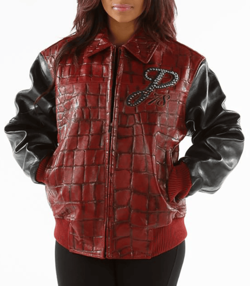 Pelle Pelle Premium Leather Est 1978 Exotic Red Jacket
