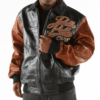 Pelle Pelle Premium Leather From France Est 1978 Mens Black and Brown Jacket