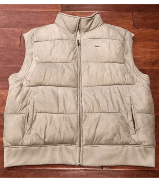 Pelle Pelle Premium Mens Gray Insulated Puffer Vest