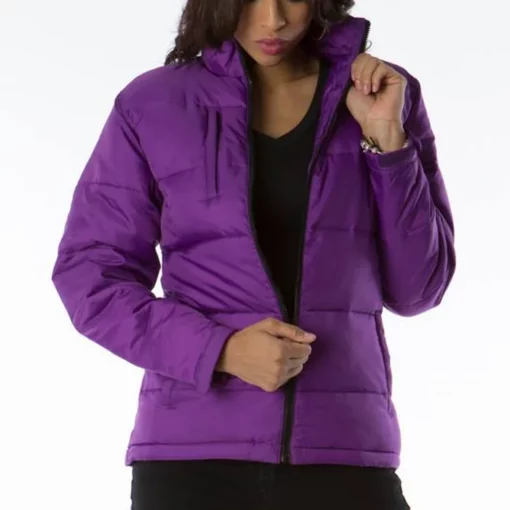 Pelle Pelle Purple Bubble Womens Polyester Jacket