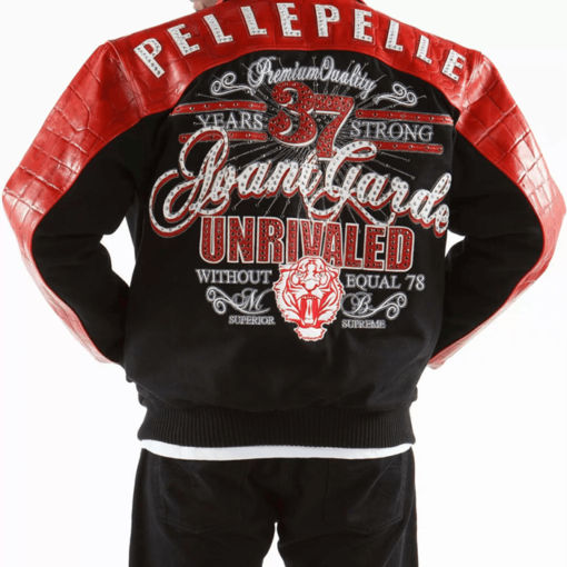 Pelle Pelle Red Black 37 Years Strong Avant Garde Jacket