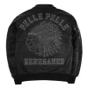 Pelle Pelle Renegades Chief Keef Black Studded Leather Jacket For Men's