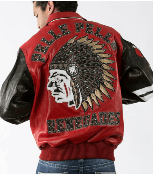 Pelle Pelle Renegades Red and Black Leather Jacket