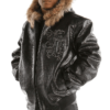 Pelle Pelle Shoulder Crest Black Leather Jacket