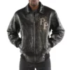 Pelle Pelle Shoulder Crest Black Leather Jacket