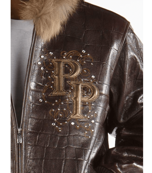 Pelle Pelle Shoulder Crest Brown Leather Jacket