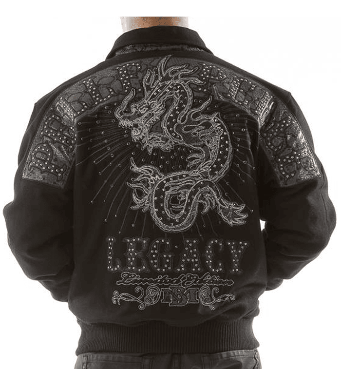 Dragon Jacket Mens Leather Jacket Snakeskin Jacket 