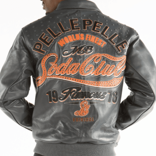 Pelle Pelle 1978 Soda Club Grey Leather Jacket