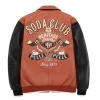 Pelle Pelle Soda Club Heritage Series MB 1978 Brown Real Leather Jacket
